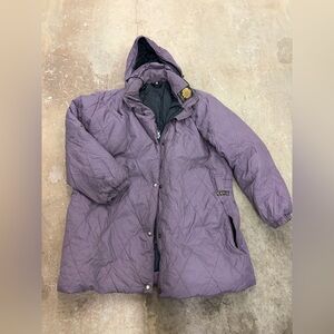 Kanuk diamond Purple Quilted Hooded Jacket